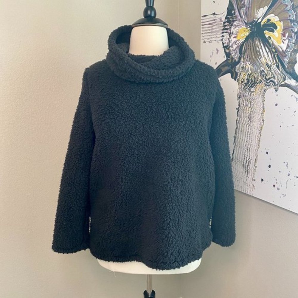 NWT Womens Plus Style & Co Sherpa Cown Neck Sweatshirt
